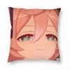 Yanfei Smug Genshin Impact Pillowcase Printing Polyester Cushion Cover Gift Cute Kawaii Kaeya Pillow Case Cover Home 4040cm