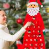 1PC 24 Days For Children Christmas Gift DIY 2024 Christmas Santa Calendar Felt Wall Hanging