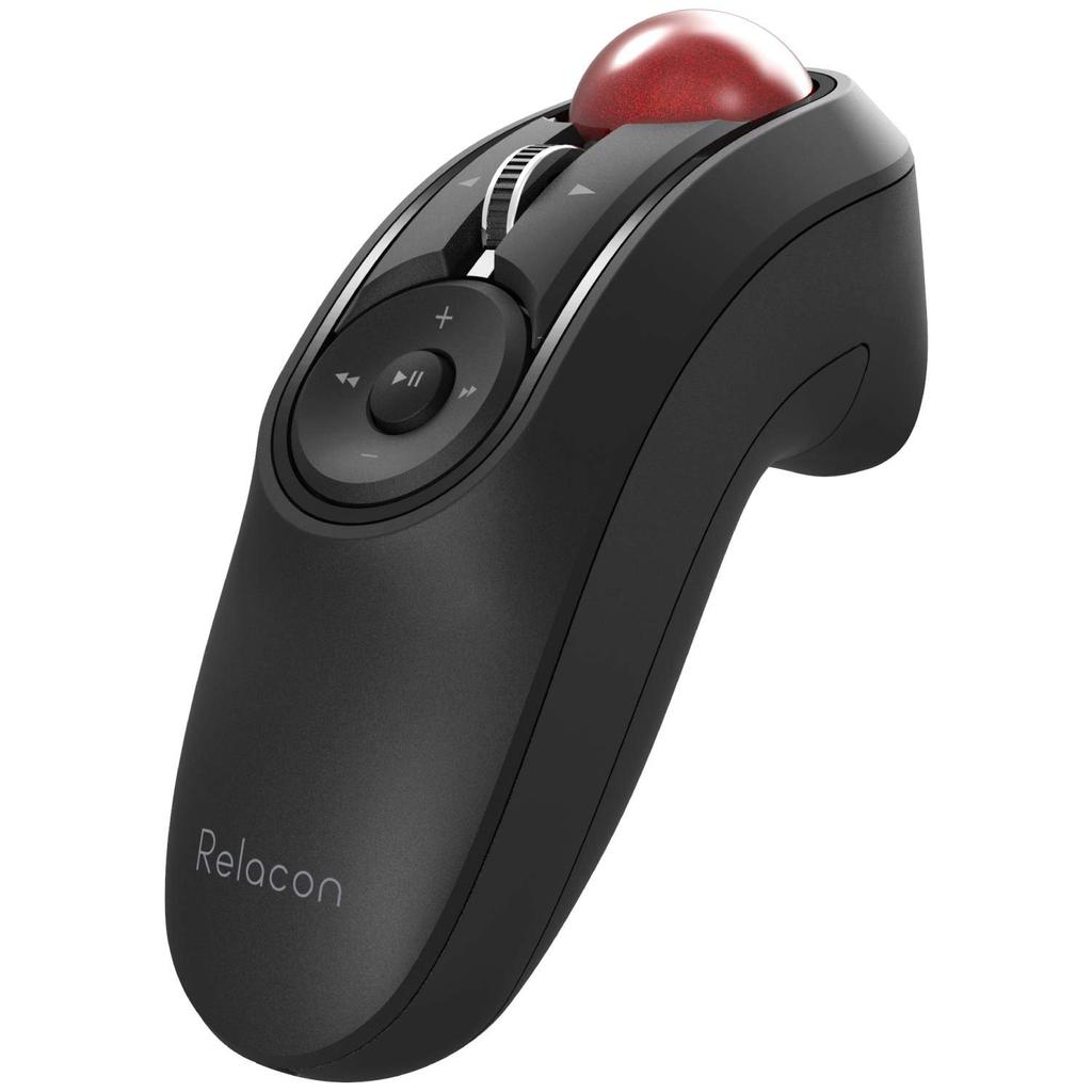 ELECOM M-RT1BRBK Relacon Trackball Mouse, Bluetooth, Silent, Black