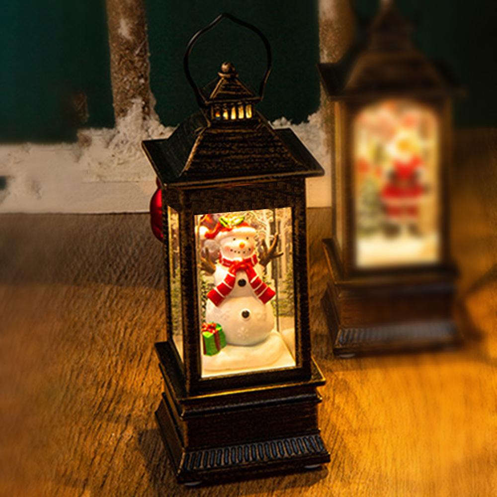 Random Style Christmas Glowing Interior Small Wind Light Desktop Christmas Tree Scene Arrangement Small Night Light Decoration