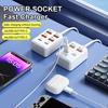 Многопортовая быстрая зарядная сетевая розетка с портами USB и Type-C