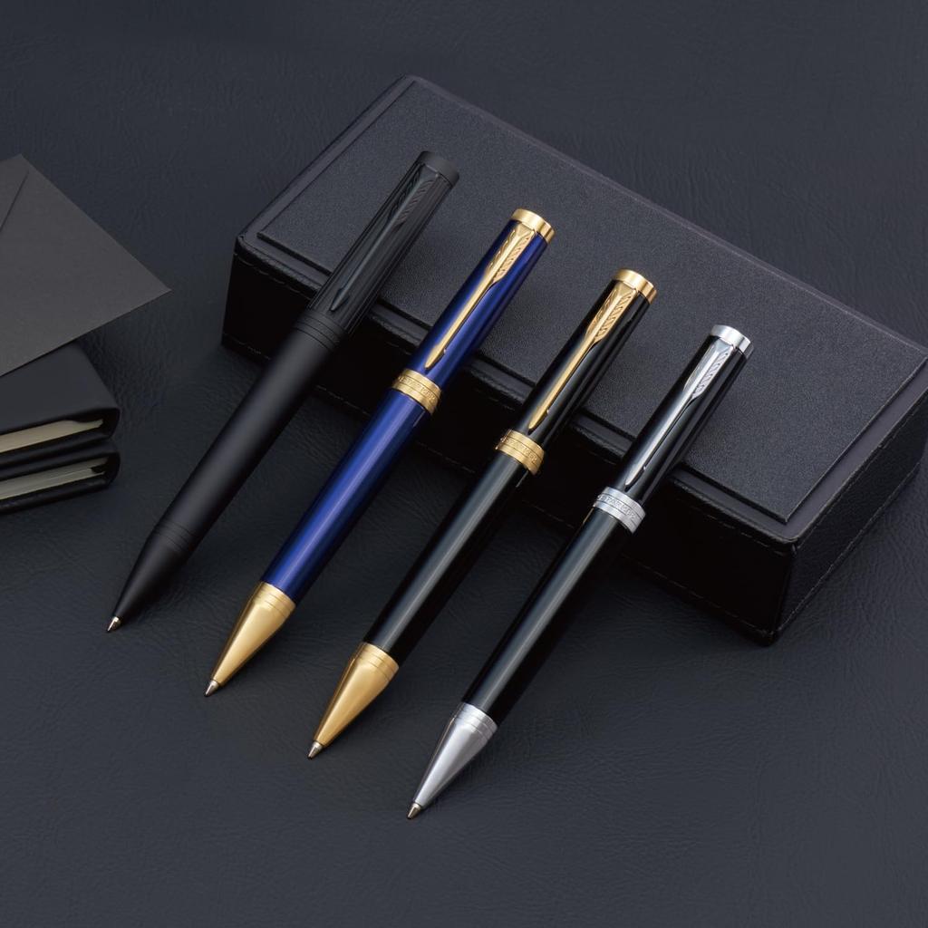 Parker Ballpoint Pen Ingenuity Dark Blue GT Medium Point Gift Box Genuine Imported Product 2182628 Oil-based