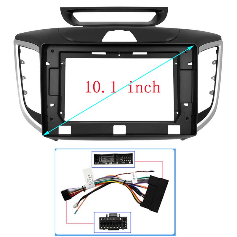 9/10 Inch For Hyundai IX25 CRETA 2014-2019 Car Radio Android MP5 Player Frame 2 Din Head Unit Fascia Stereo Panel Dash Cover
