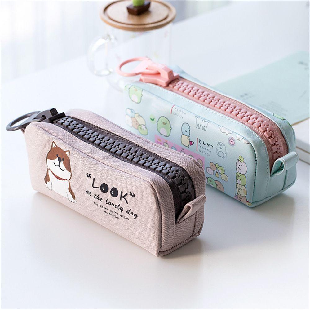 Подарки для мальчиков и девочек с изображением животных, собак, мультфильмов, студентов, пенал для канцелярских принадлежностей, сумка для ручек, пенал для карандашей