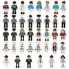Modern City Occupation Creator Police Doctor 4.5cm Minifigures Block Brick Children Model Building Kits Kids Education Toys