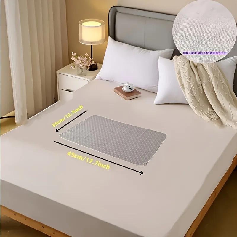 Leak-Proof Washable Incontinence Pad - Counter-slip Non-Woven Fabric Bed Mat for Seniors, Pets, Menstruation & Home Use