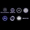 Автомобильная наклейка для Mercedes Benz 2 шт. Оригинальная светодиодная подсветка двери автомобиля, Автомобильный значок-проектор для Mercedes Benz AMG Maybach W
