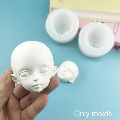 1 шт. Голова из полимерной глины Sculpey Ручная работа Инструменты 3D Детское лицо Силиконовые формы Человеческое лицо Форма Сделай сам Кукла Модифицированные аксессуары