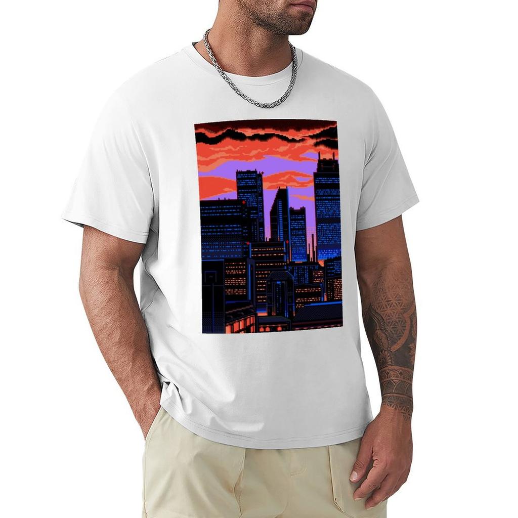 Black City At Night Tshirt Christmas Theme Tee Top