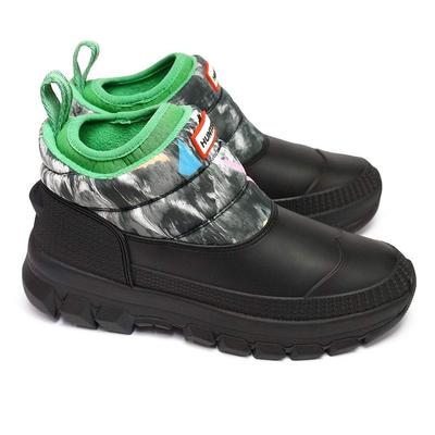 Hunter Original Утепленные Снежные Ботильоны SOM Камуфляж UK 5 WFS2049WWU Женские Сапоги, (Штормовой принт), (24,0 см),