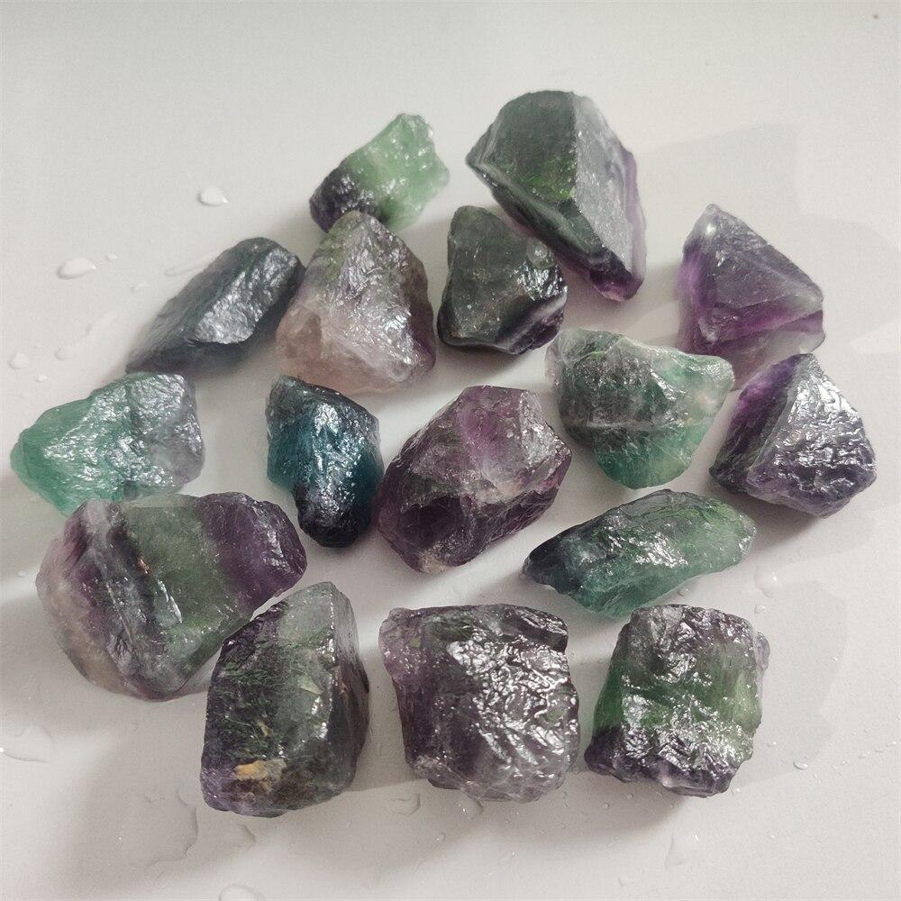 Natural Raw Fluorite Crystals Rough Stones Mineral Healing Crystals Gemstones Specimens Collectible Home Decor