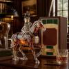 Durable Glass Whiskey Container Decanter, Horse Shape, High Borosilicate Wine Bottle, Gift for Men Preserves Aroma And Flavor Container, Lovers