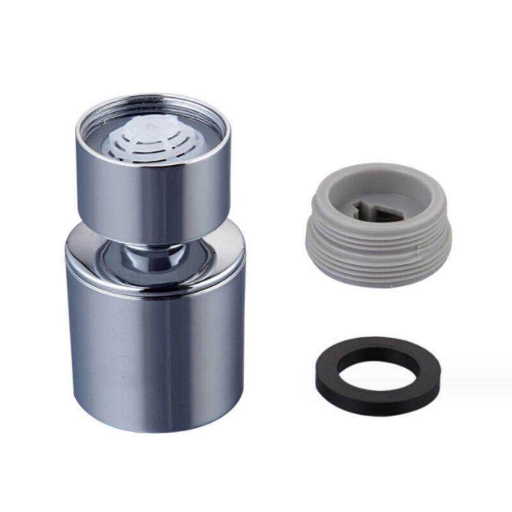 360° Swivel Swivel Faucet Aerator 2-Flow Sprayer Dual-Function Kitchen Faucet Aerator Female Thread Chrome Finish