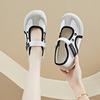Summer Breathable Velcro Flat Bottomed Round Toe Casual Shoes