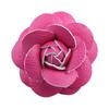 Pin Korean Gifts Brooch Jewelry Fabric Camellia Flower PU Leather DIY Craft Supplies Corsage
