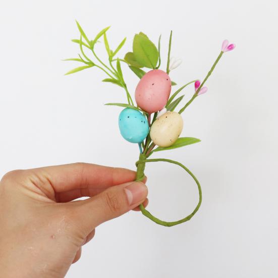 6/12/18 шт. пасхальные кольца для салфеток весенние пенопластовые яйца цветочные кольца для салфеток фермерские держатели для салфеток для пасхального свадебного ужина декор