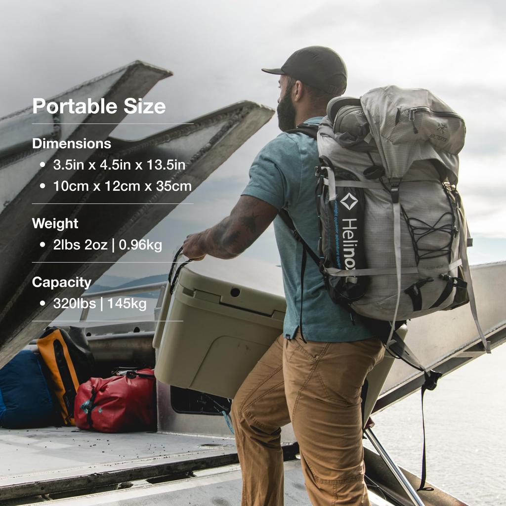 Helinox Chair One Оригинальный легкий компактный складной стул для кемпинга коричневого цвета