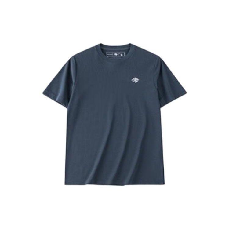 Anta Футболка с коротким рукавом и принтом в виде букв баскетбольной серии, мужская, цвет крабово-серый 152331133-4