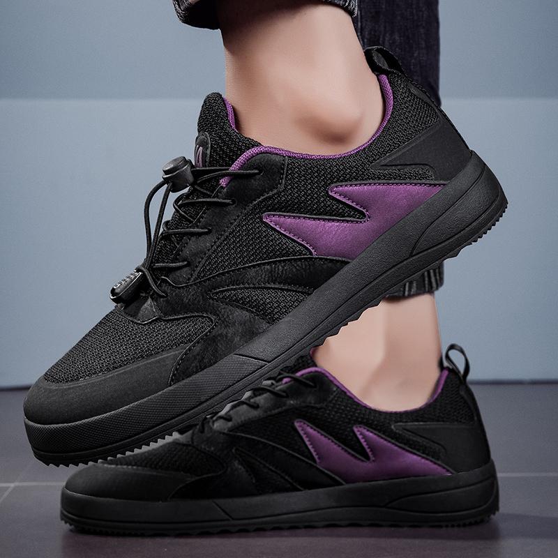 Модные оригинальные туфли с широким носком для мужчин, модные дышащие мужские повседневные кроссовки для активного отдыха, удобные эластичные кроссовки для мужчин