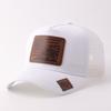 Fashion Animal Leather Standard Mesh Cap European and American Fashion Outdoor Leisure Breathable Truck Driver Cap