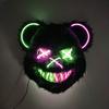 Bloody Bear Luminous LED Face Mask Glowing Masque for Party Decoration Festival Cosplay Costume Accessories Hot Selling Mask