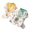Dinosaur Printed Pet Jumpsuits Cartoon Pullover Fruit Print Dog Pajamas Warm Comfortable Pet Belly Protector Clothes