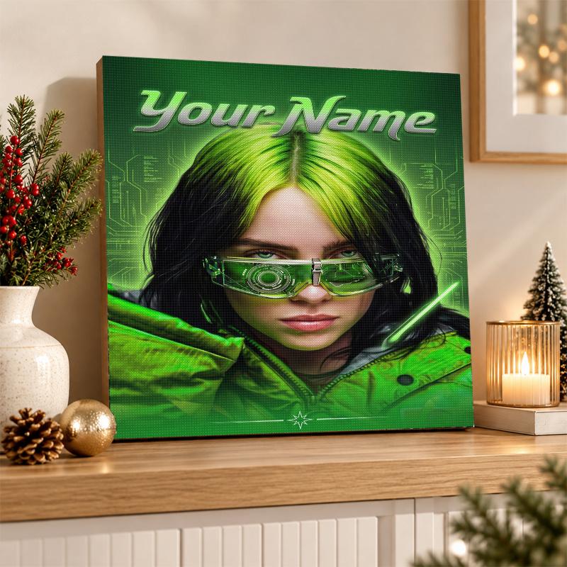 Billie Eilish Custom Name Text 5D Diamond Painting Kit DIY Full Drill Diamond Art Decoration