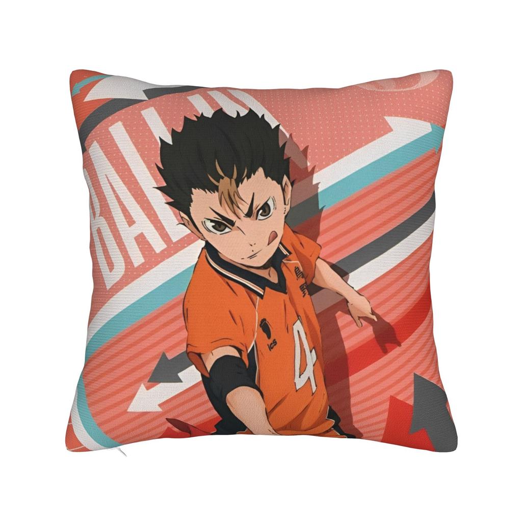 Haikyuu Квадратные Наволочки Волейбол Манга Чехол для Подушки Креативный Полиэстер Декор Наволочка для Дома 18x18