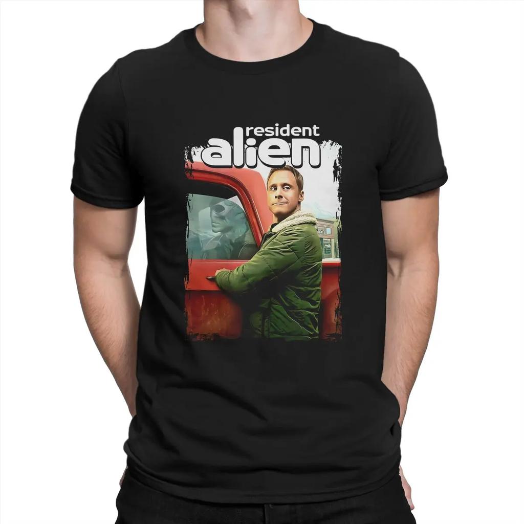 Awesome Series Art Perfect Xmas Fan T-Shirt Men Round Neck Cotton T Shirt Resident Alien Short Sleeve Tee Shirt Gift Idea Tops
