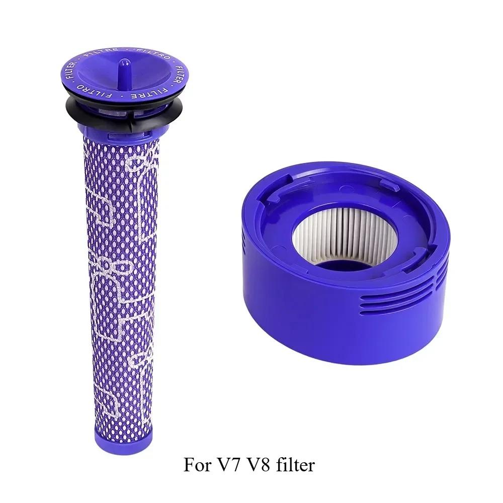 Для пылесоса Dyson V6 V7 V8 V11 V15 V10 V12Slim Пылесборник Контейнер для пыли Уплотнительное кольцо Крышка основания HEPA-фильтр Задняя крышка двигателя Деталь