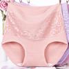 Women's Mother Style Middle Aged and Elderly Large Size Breathable Thin Briefs Underwear