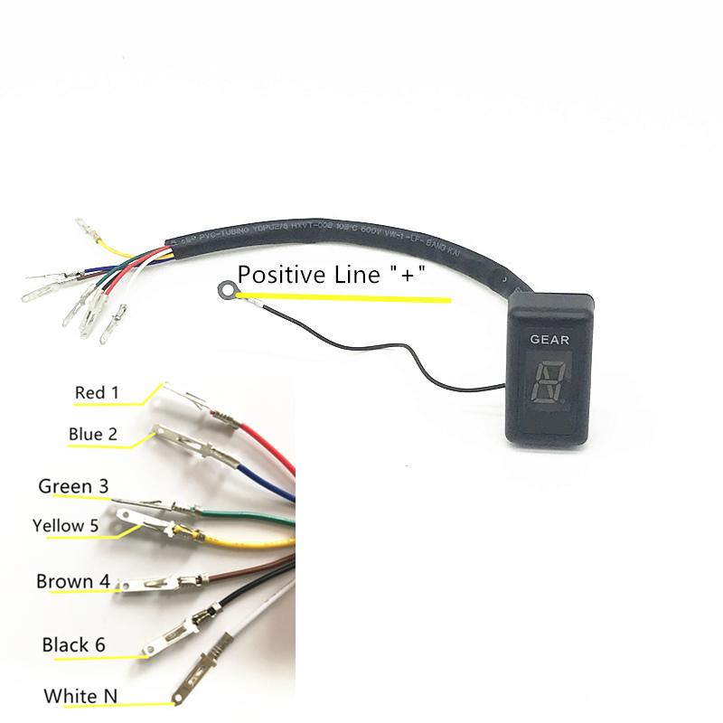 New Style 6 Speed Universal Motorcycle Digital Display Led Motocross Off-Road Moto Light Neutral Gear Indicator Monitor
