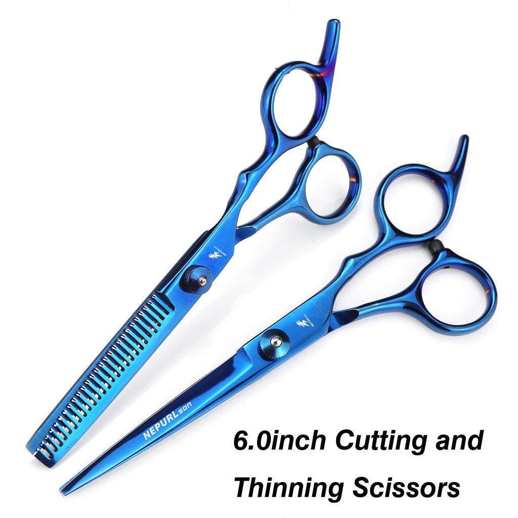 6 Inch Tooth Scissors Flat Scissors for Barbers and Hairdressers Special Fine Scissors for Thinning Haircuts and Hair