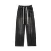 Old Washed Loose Straight Casual Mopping Wide-leg Pants