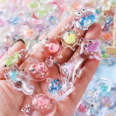 Сделай сам Светящийся акриловый кулон в виде морского животного и шнурок для мобильного телефона с черепахой