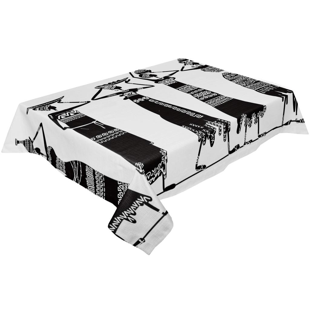 Африканская женщина этническая фарфоровая скатерть праздничный декор водонепроницаемые прямоугольные скатерти свадебный декор покрытие стола