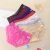 Sexy Underwear Transparent Lace Panties Women's Seamless Low-rise Breathable Briefs for Girls
