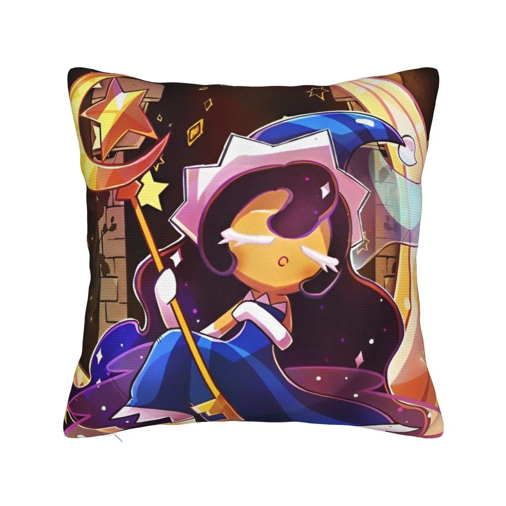 Наволочка Milky Way Cookie Полиэстер Наволочка Декорации Cookie Run Kingdom Наволочка Чехол для диванной подушки Дом Квадратная 18'