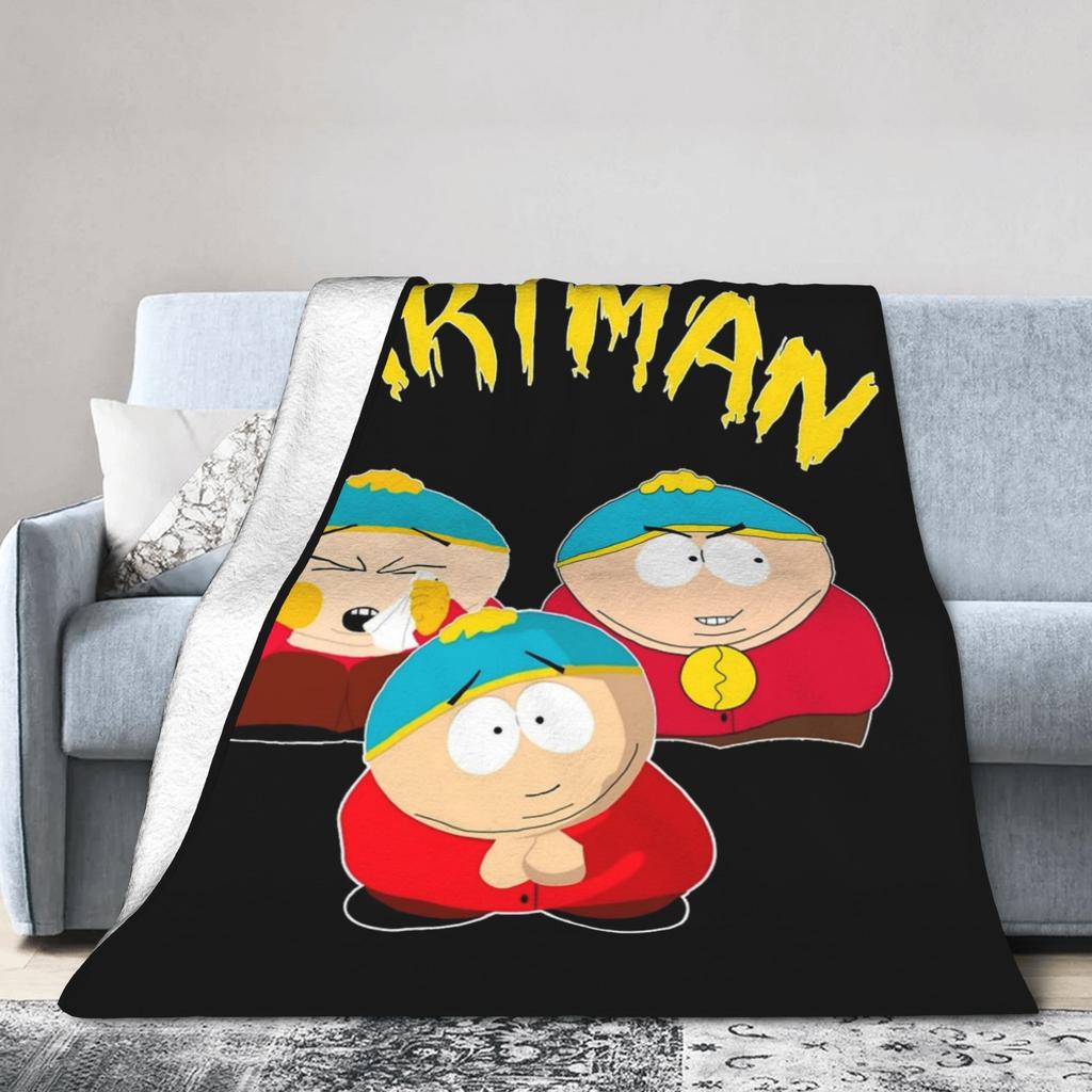 Cartman South-Parks Blankets Velvet Printed Multi-function Warm Throw Blanket for Bedding Bedroom Quilt
