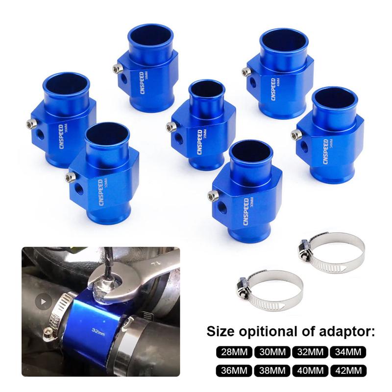 CNSPEED 60mm Water Temperature Gauge 20-120 Celsius with 1 / 8NPT Water Temperature Seal Pipe Sensor Adapter New
