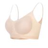 Underwear women's summer seamless thin ice silk beautiful back sports without steel ring, large chest shows small chest gathering, shoulder strap bra