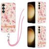 Pink Flower Detachable Buckle Lanyard or Anti Fall Ring or Smooth Design Transparent Case for Samsung iPhone Xiaomi Redmi Oppo Moto Nokia...