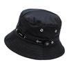 Foldable Bucket Hat Solid Color Autumn Panama Cap Wide Brim Uv Protection Flat Top Hip Hop Sun Hat Unisex Fisherman Cap