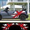 2 шт. Наклейки на боковые двери автомобиля Union Jack, Виниловые полосы для кузова, Декор для MINI Cooper JCW Countryman R60 R55 R56 F55