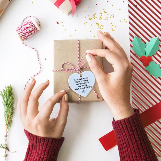 Украшения для Дружбы для НАСТОЯЩИХ Друзей Звезда/Форма Сердца Памятная Подвесная Табличка на Рождество