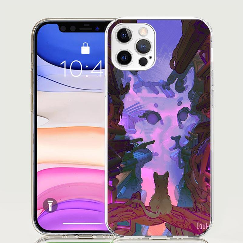 Чехол для телефона Stray Cat Game для Apple iPhone 17 Air 16 15 Plus 14 + 13 Mini 12 11 Pro Max 7 8 SE 16Max Мягкий чехол Coque 17 A