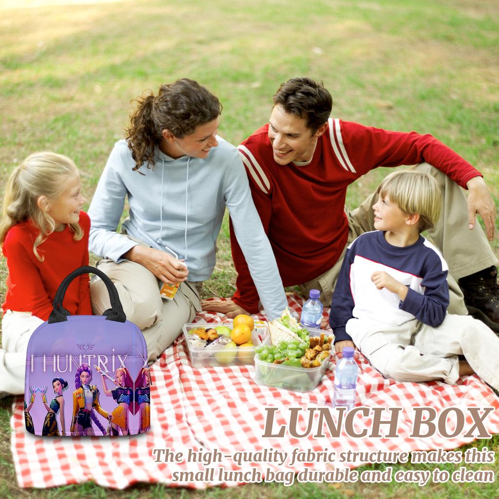 Персонализированная печатная сумка для ланча, модная сумка