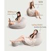 Seat Bean Large Bag Comfortable Lazy Sofa Chair Linen Lounger Couch Gift Tatami
