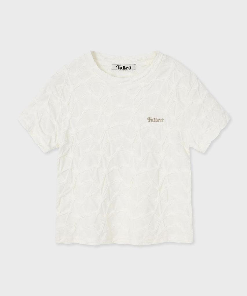 FALLETT Smoking Short Sleeve T-Shirt Ivory