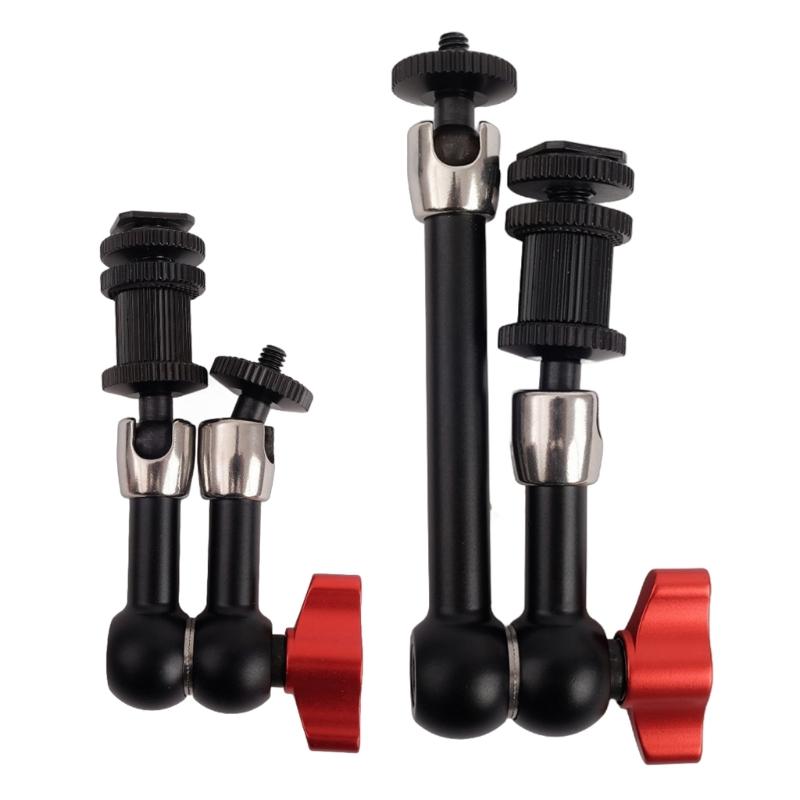 Adjustable 7/11inch Articulating Magics Arm with 2 1/4" Thread for Monitors and LED Light Mounting